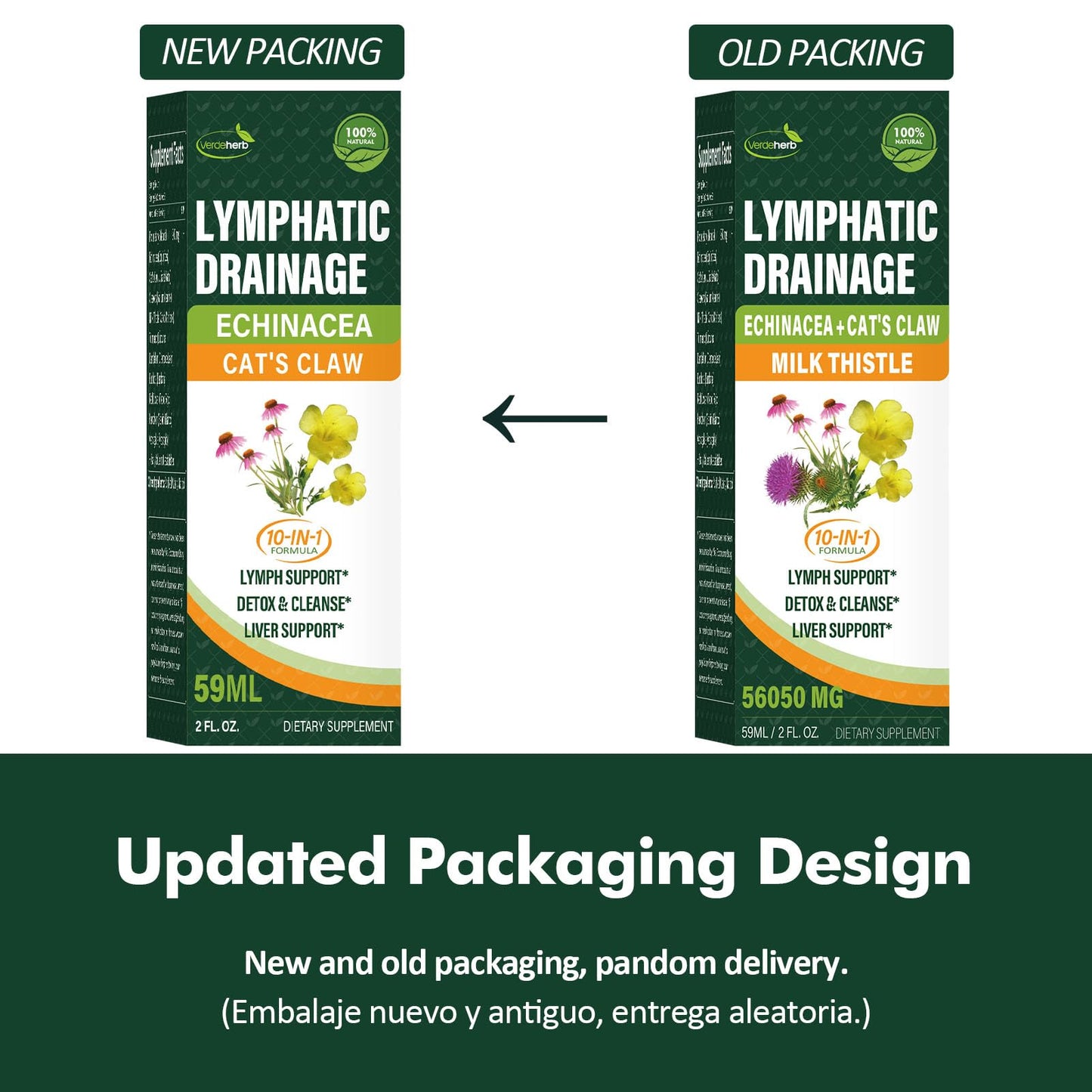 Verdeherb Cleavers Lymphatic Drainage Drops – Lymph Detox & Immune Support (2oz)