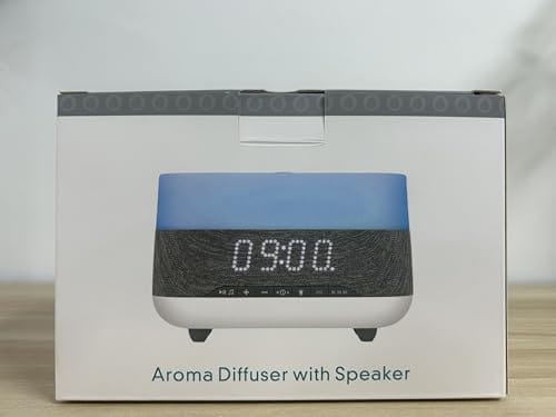 Versatile 300ml Essential Oil Diffuser with Bluetooth Speaker & Alarm Clock