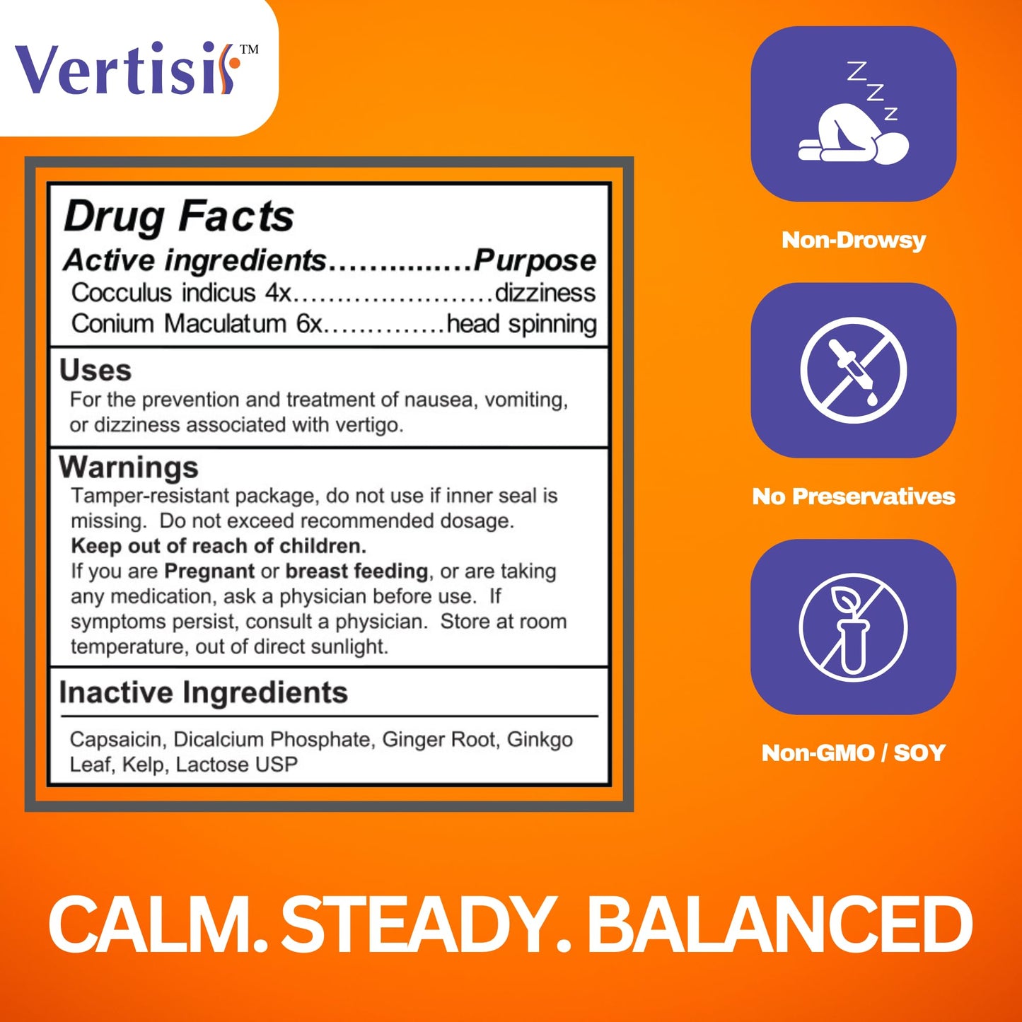 Eradicate Vertigo With Vertisil Guaranteed (3 Bottles)