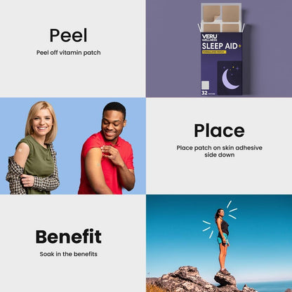 Veru Wellness Sleep Patch - All Natural Sleep Patch for Adults