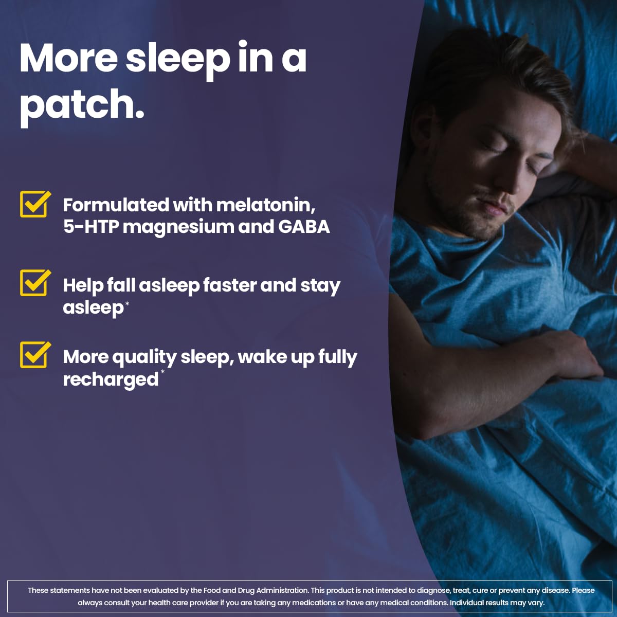 Veru Wellness Sleep Patch - All Natural Sleep Patch for Adults
