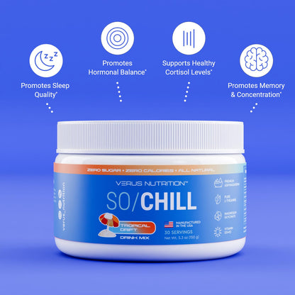 VERUS NUTRITION SoChill Powdered Drink Mix – Tropical Drift (No Sugar)