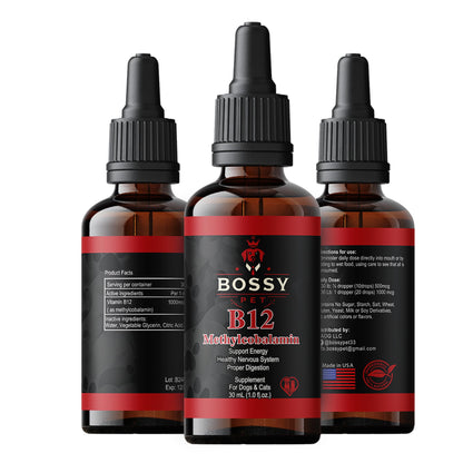 Vitamin B12 for Dogs & Cats – Vet-Formulated Methylcobalamin Drops