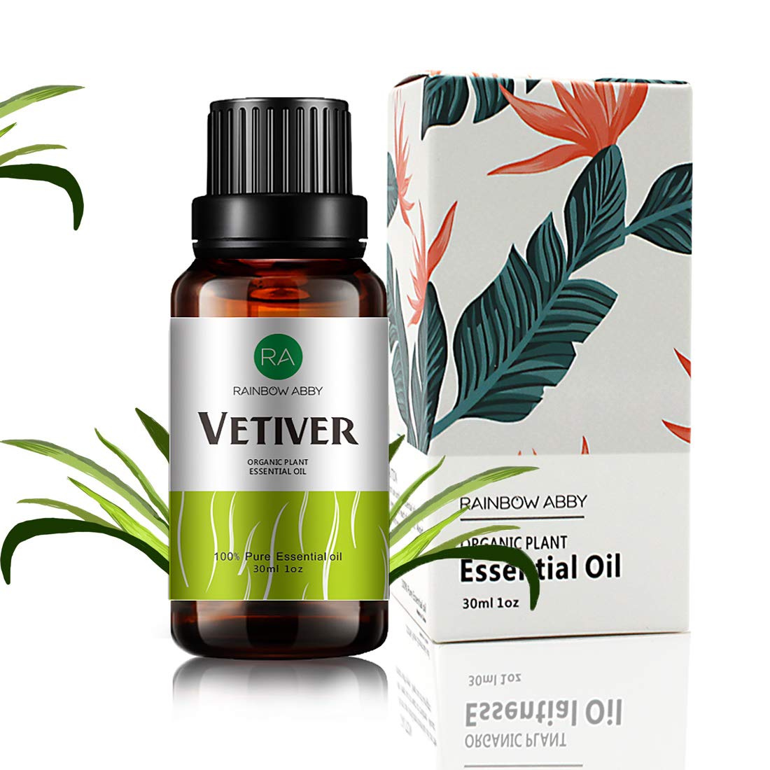 Vetiver Essential Oil 30ML - 100% Pure, Natural & Organic (Diffuser, Massage, Skin Care)