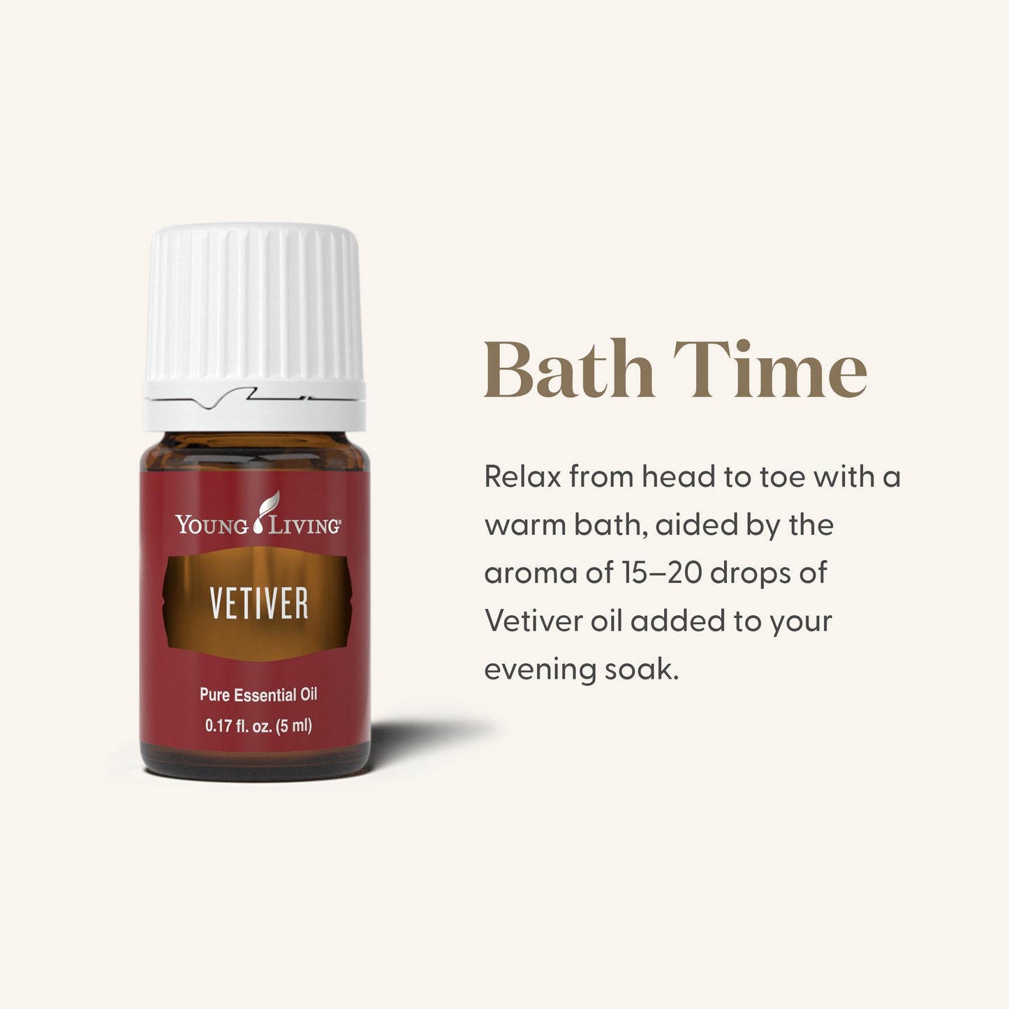 Vetiver Essential Oil 5ml by Young Living Essential Oils | Earthy, Grounding & Calming