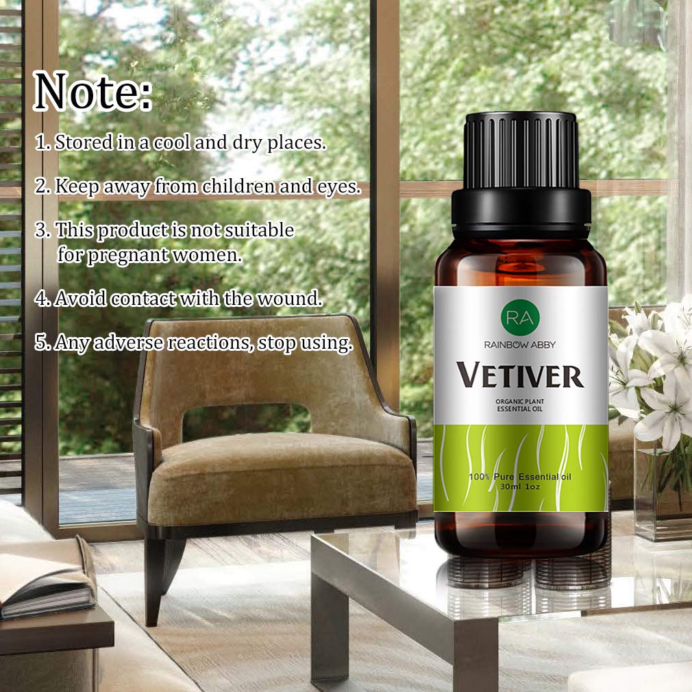 Vetiver Essential Oil 30ML - 100% Pure, Natural & Organic (Diffuser, Massage, Skin Care)