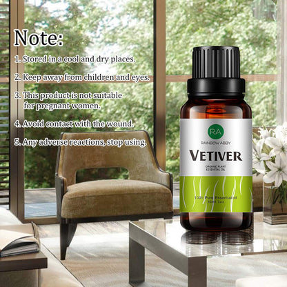 Vetiver Essential Oil 30ML - 100% Pure, Natural & Organic (Diffuser, Massage, Skin Care)