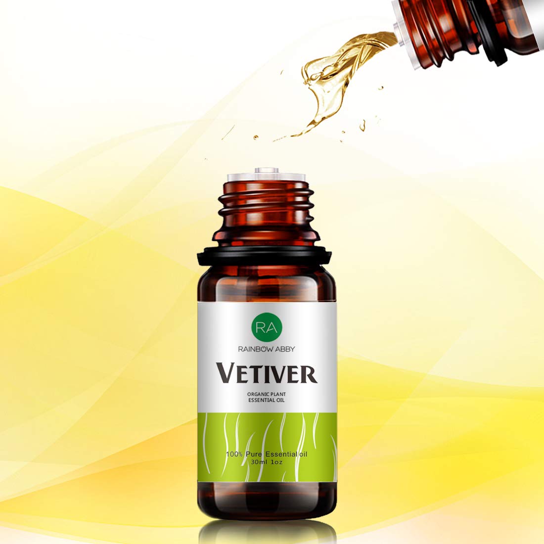 Vetiver Essential Oil 30ML - 100% Pure, Natural & Organic (Diffuser, Massage, Skin Care)