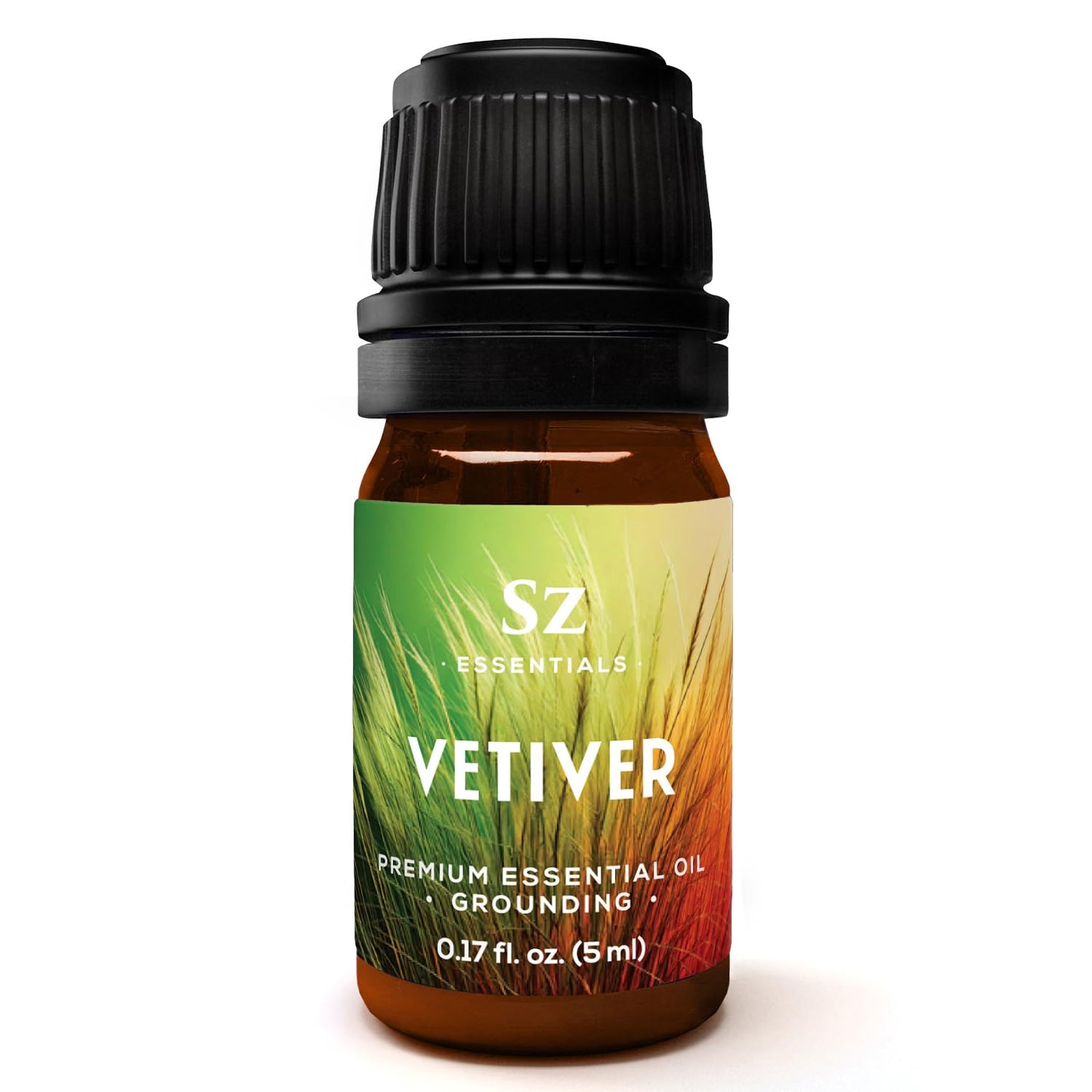 Sz Essentials Vetiver Essential Oil - 100% Pure & Undiluted (5 mL) | Therapeutic Grade