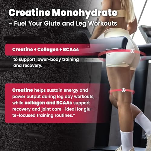 VEV Creatine Monohydrate for Women – Collagen & BCAAs, 9.5 oz, Sugar-Free