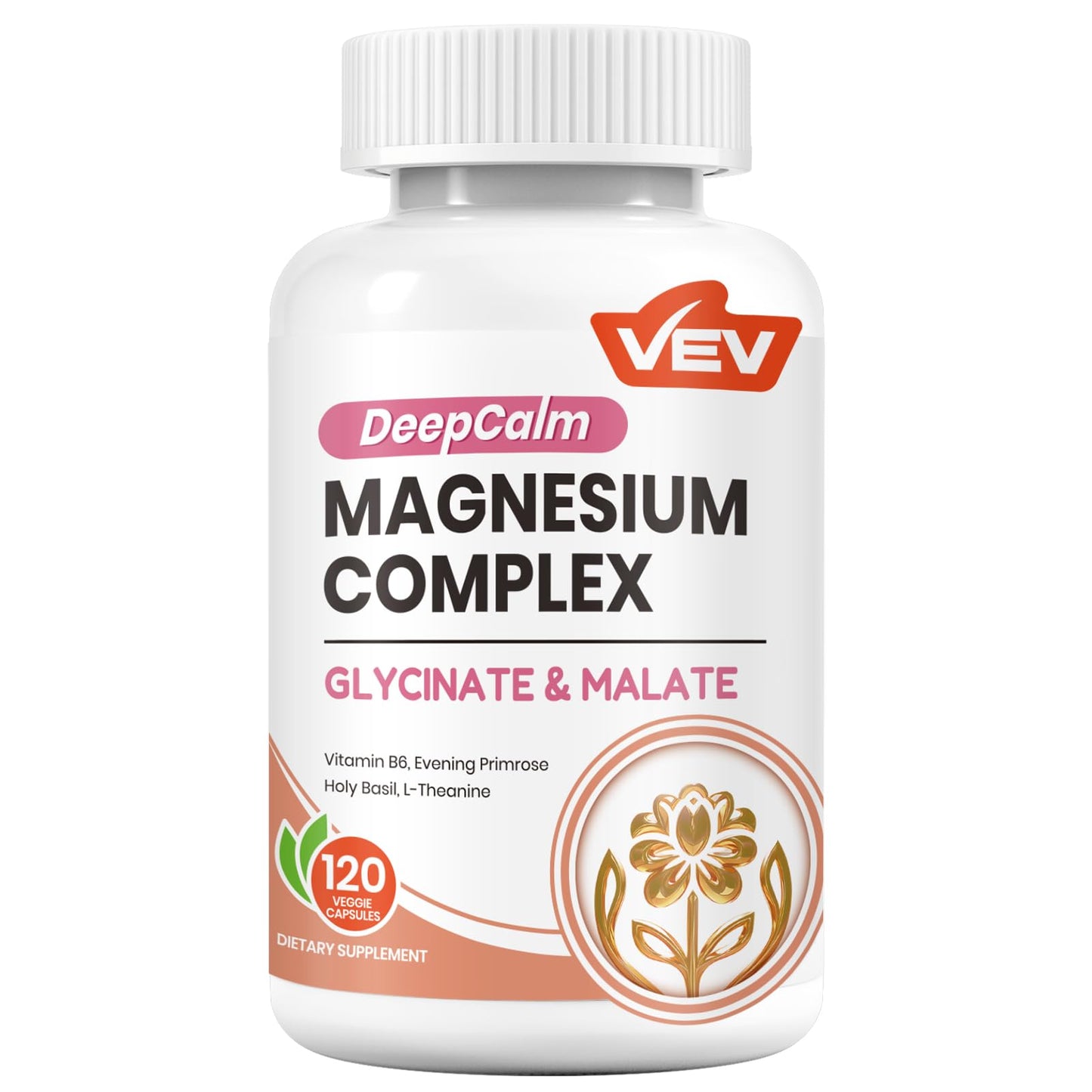 VEV DeepCalm Magnesium Complex for Women – 120 Vegan Capsules