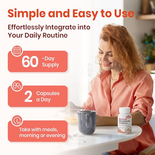 VEV DeepCalm Magnesium Complex for Women – 120 Vegan Capsules
