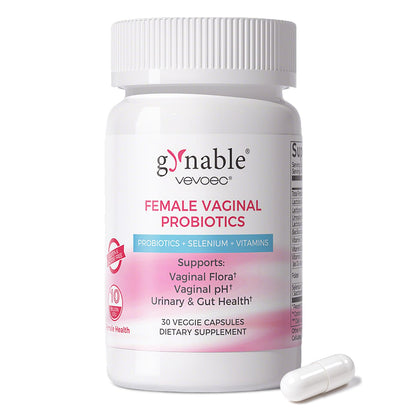 Vevoec Gynable Vaginal Probiotic – 10B CFU, pH Balance & Odor Control