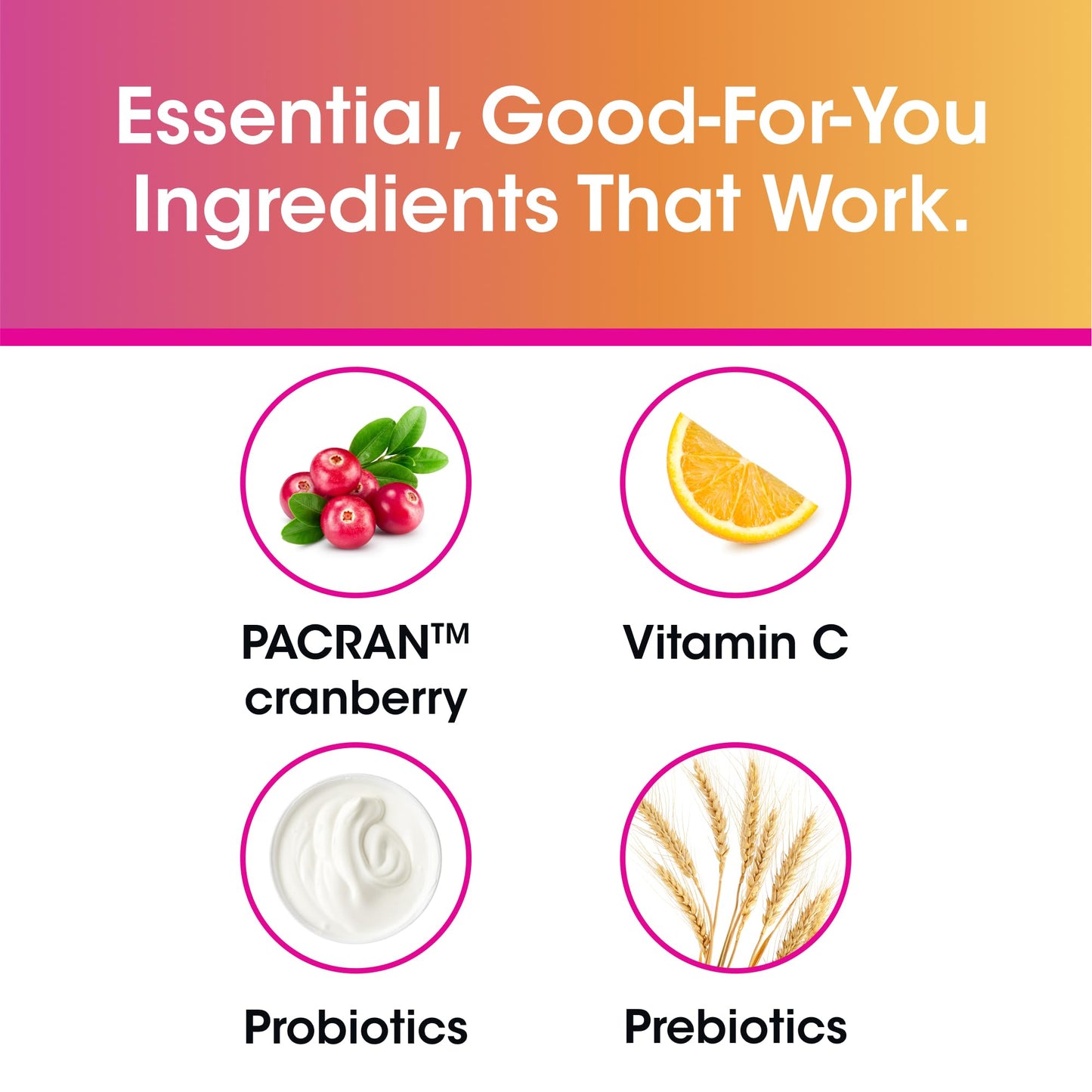vH Essentials Probiotics for Women – Prebiotics, Cranberry & Vitamin C | 60 Capsules