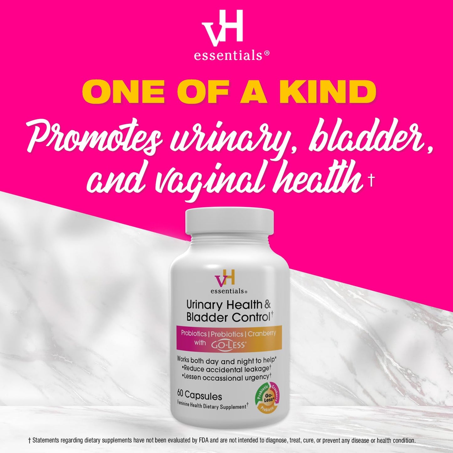 vH essentials Urinary Health & Bladder Control – Cranberry & Probiotics