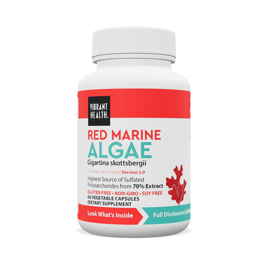 Vibrant Health: Gigartina Red Marine Algae – Plant-Based Immune Support, 60 Capsules (FFP) BritishVita | Premium UK Vitamins & Wellness Supplements