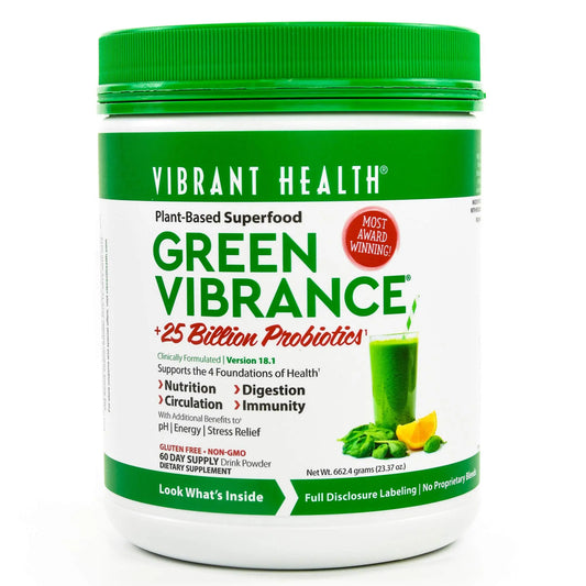 Vibrant Health Green Vibrance Powder – 23.28 oz | Dairy Free, Vegan, Gluten Free BritishVita | Premium UK Vitamins & Wellness Supplements