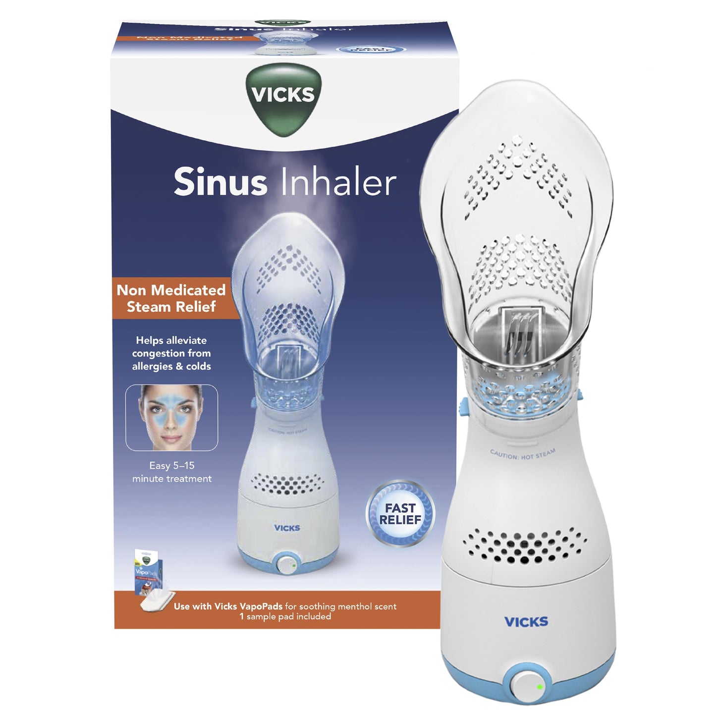 Vicks Sinus Inhaler | Non-Medicated Steam Relief for Congestion & Allergies