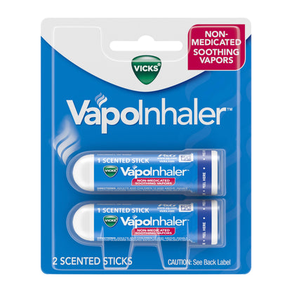Vicks VapoInhaler – On-the-Go Non-Medicated Nasal Inhaler with Menthol Vapors