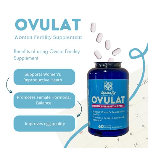 Vidalocity Women’s Fertility Support – D-Chiro-Inositol, Myo-Inositol & Folate | 60 Veg Capsules
