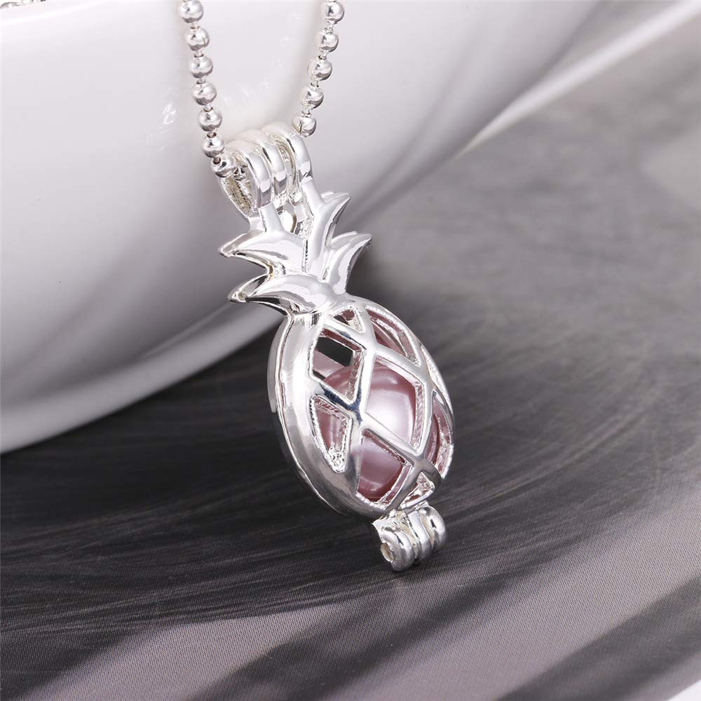 Vie jeune Pearl Cage Locket Pendants – DIY Diffuser Jewelry, 30 Charms
