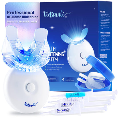 VieBeauti LED Teeth Whitening Kit – Sensitive Teeth, 35% Carbamide Peroxide