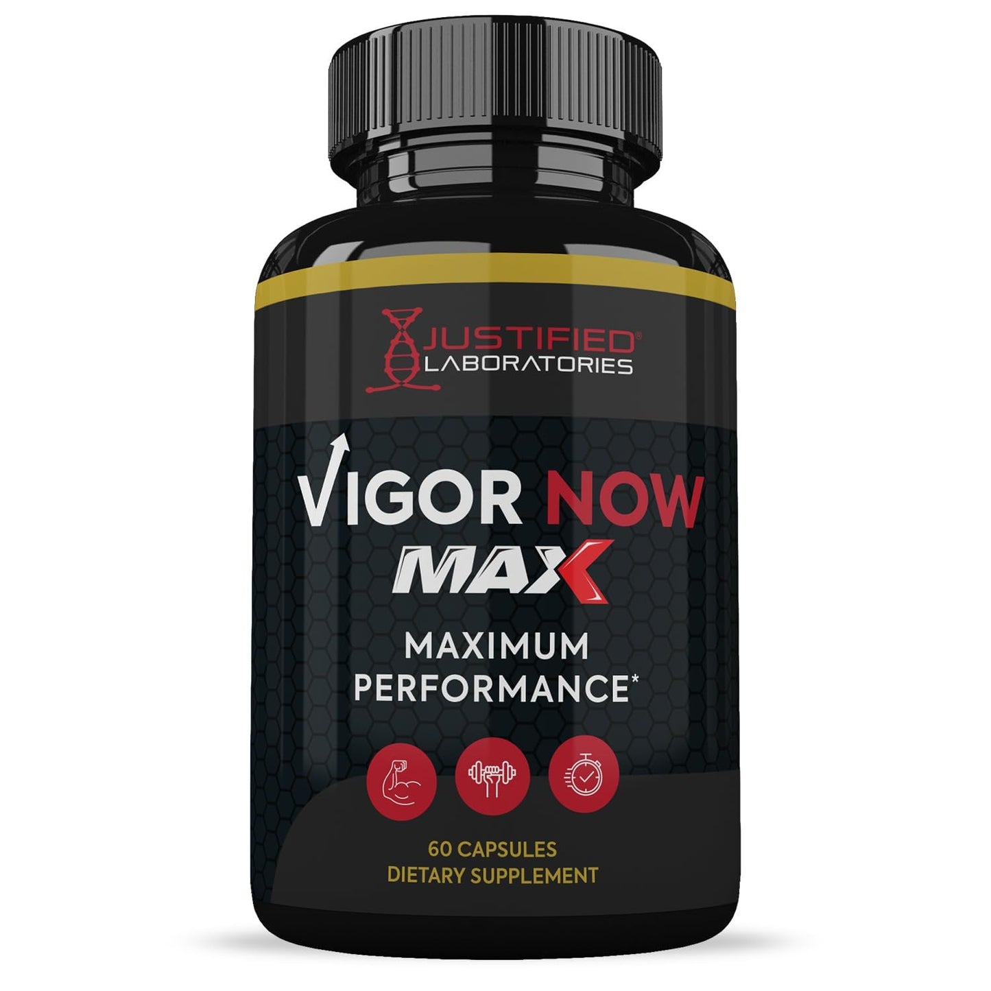 Justified Laboratories Vigor Now Max 1600MG Men's Health Formula 60 Capsules
