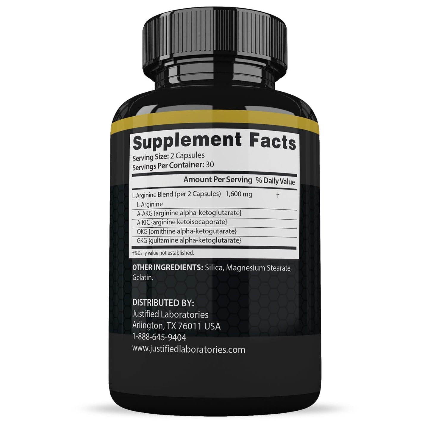 Justified Laboratories Vigor Now Max 1600MG Men's Health Formula 60 Capsules