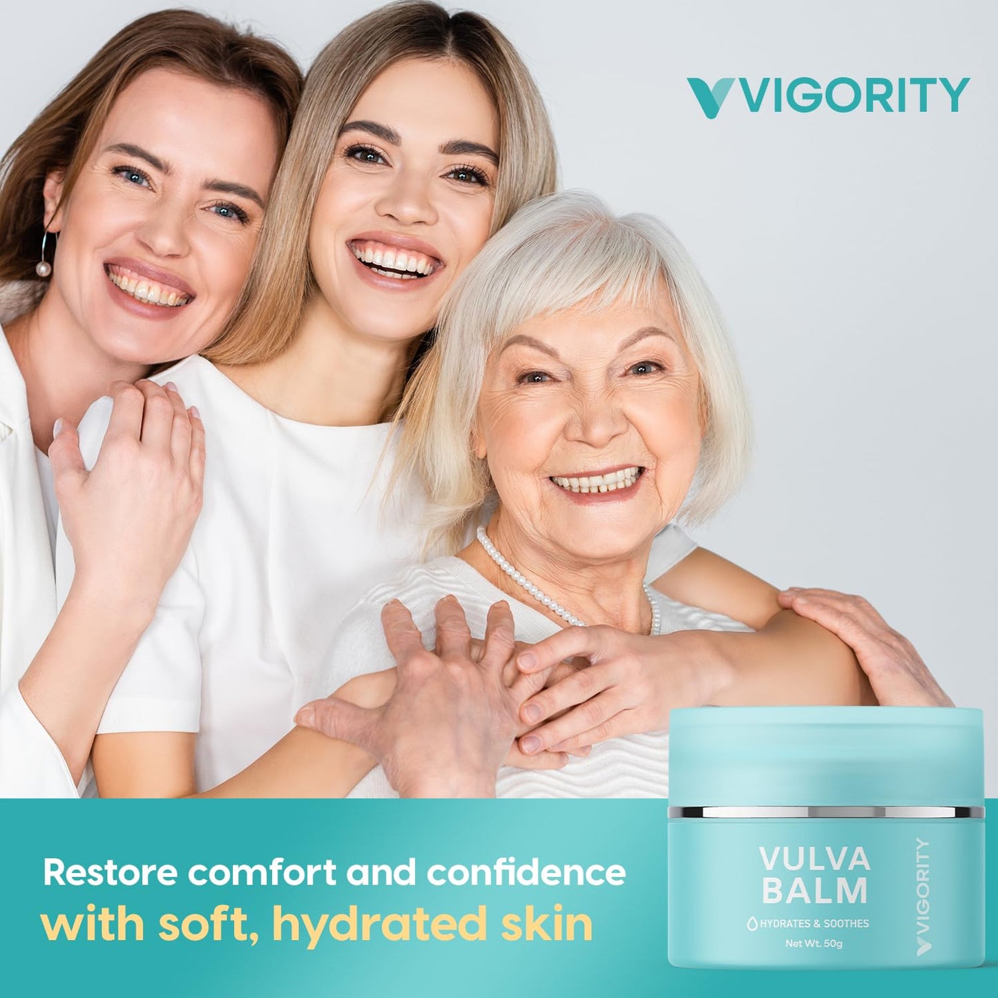 Vigority Vulva Balm – Estrogen-Free, Natural Vaginal Moisturizer for Dryness & Discomfort