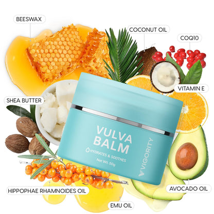 Vigority Vulva Balm Vaginal Moisturizer 2-Pack – Estrogen-Free Menopause Support