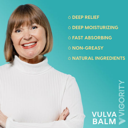 Vigority Vulva Balm – Estrogen-Free, Natural Vaginal Moisturizer for Dryness & Discomfort