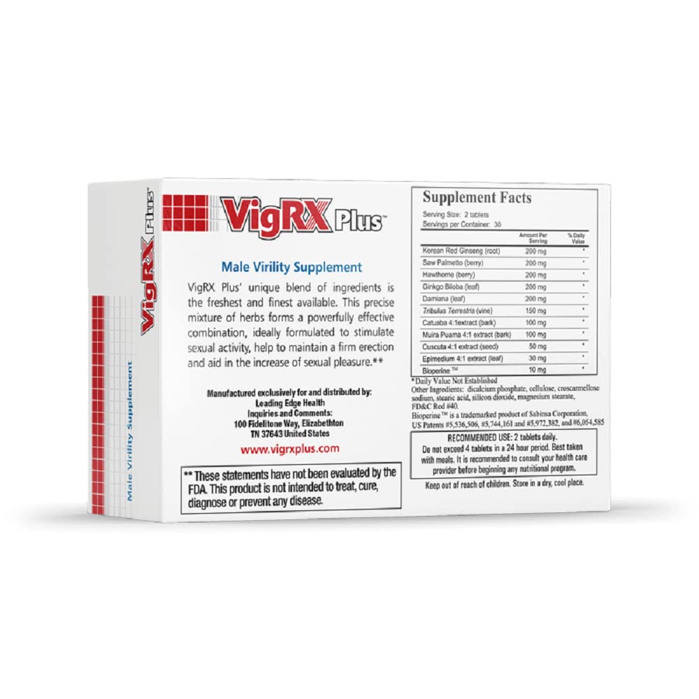 VigRX Plus Daily Supplement Tablets (3) – 180 Tablets