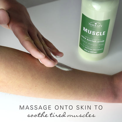 Village Naturals Therapy Muscle Lotion – Shea Butter, Eucalyptus Mint (16 oz, 3-Pack)