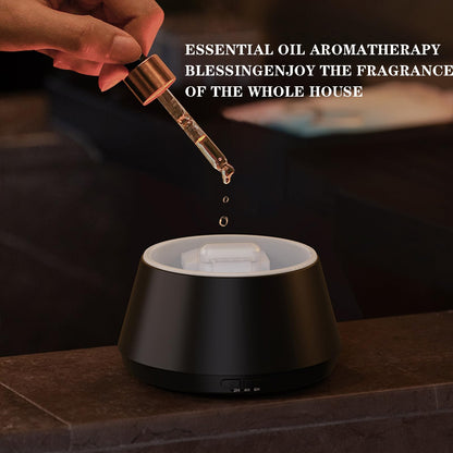 Villelei Candle Flame Essential Oil Diffuser – 7-Color LED Ultrasonic Humidifier with Timer