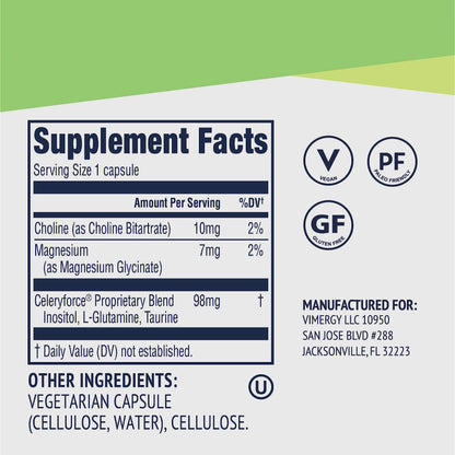 Vimergy Celeryforce – Nutrients and Amino Acids – Supports Your Wellness Routine* – Kosher, Vegan & Gluten-Free – 60 Capsules