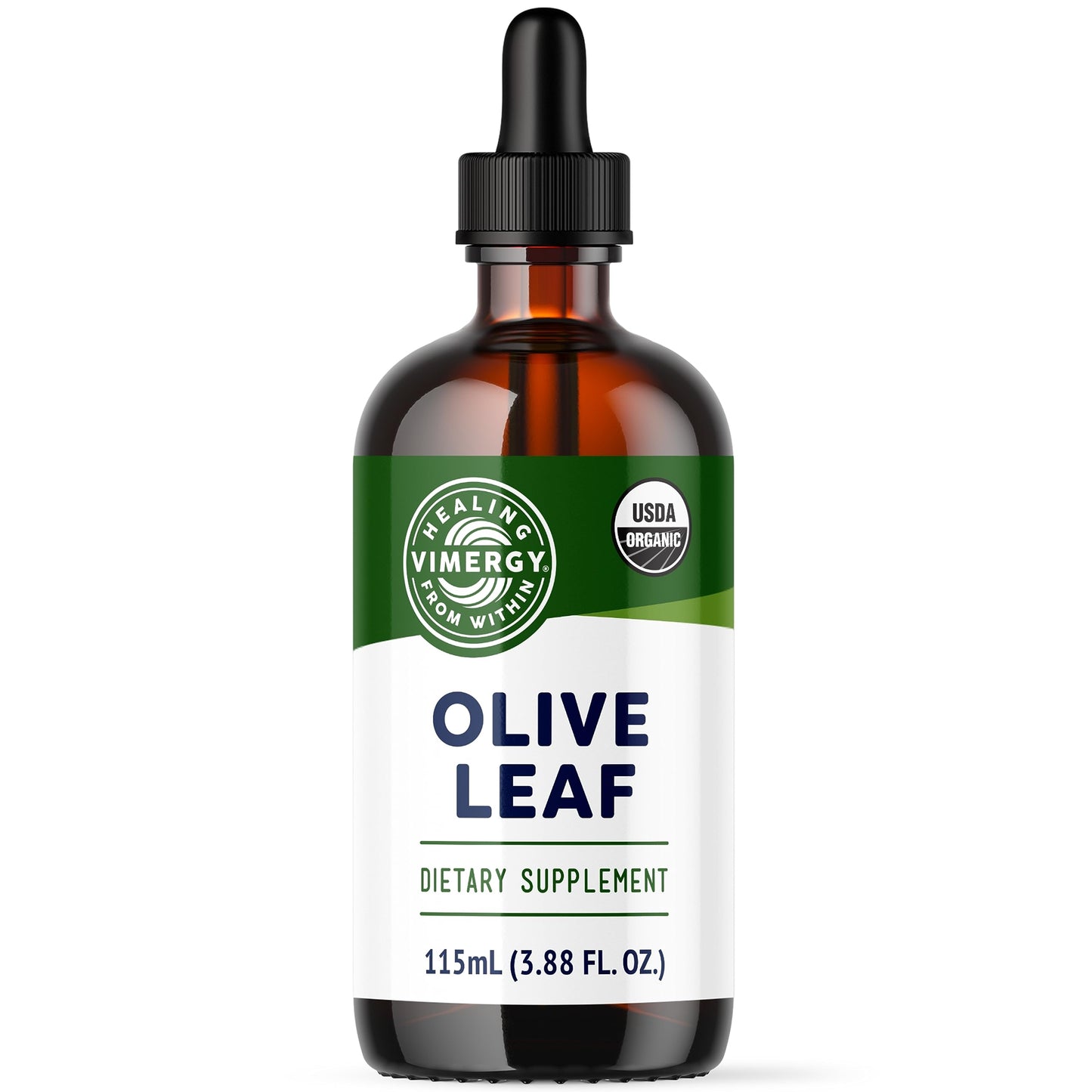 Vimergy Olive Leaf Liquid – Immune Health & Cardiovascular Support | USDA Organic, Vegan, Paleo, Gluten Free – 115 mL (57 Servings)