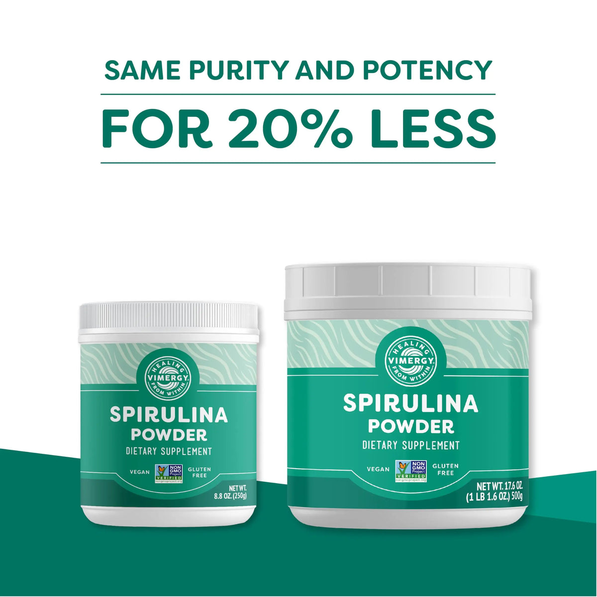 Vimergy Spirulina Powder 500g – 166 Servings | Plant Protein, Non-GMO, Gluten-Free, Vegan & Paleo BritishVita | Premium UK Vitamins & Wellness Supplements