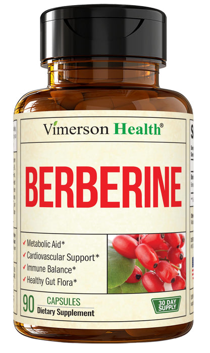 Vimerson Health Berberine 1800mg – Immune, Cardiovascular & Gut Support | Vegan & Non-GMO