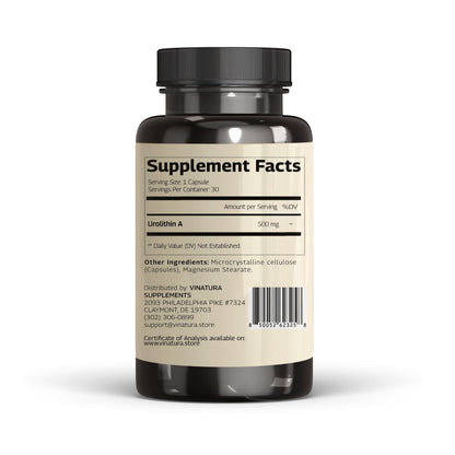 VINATURA Urolithin A 500mg – Antioxidants, Anti-Aging & Mitochondrial Support (30 Caps)