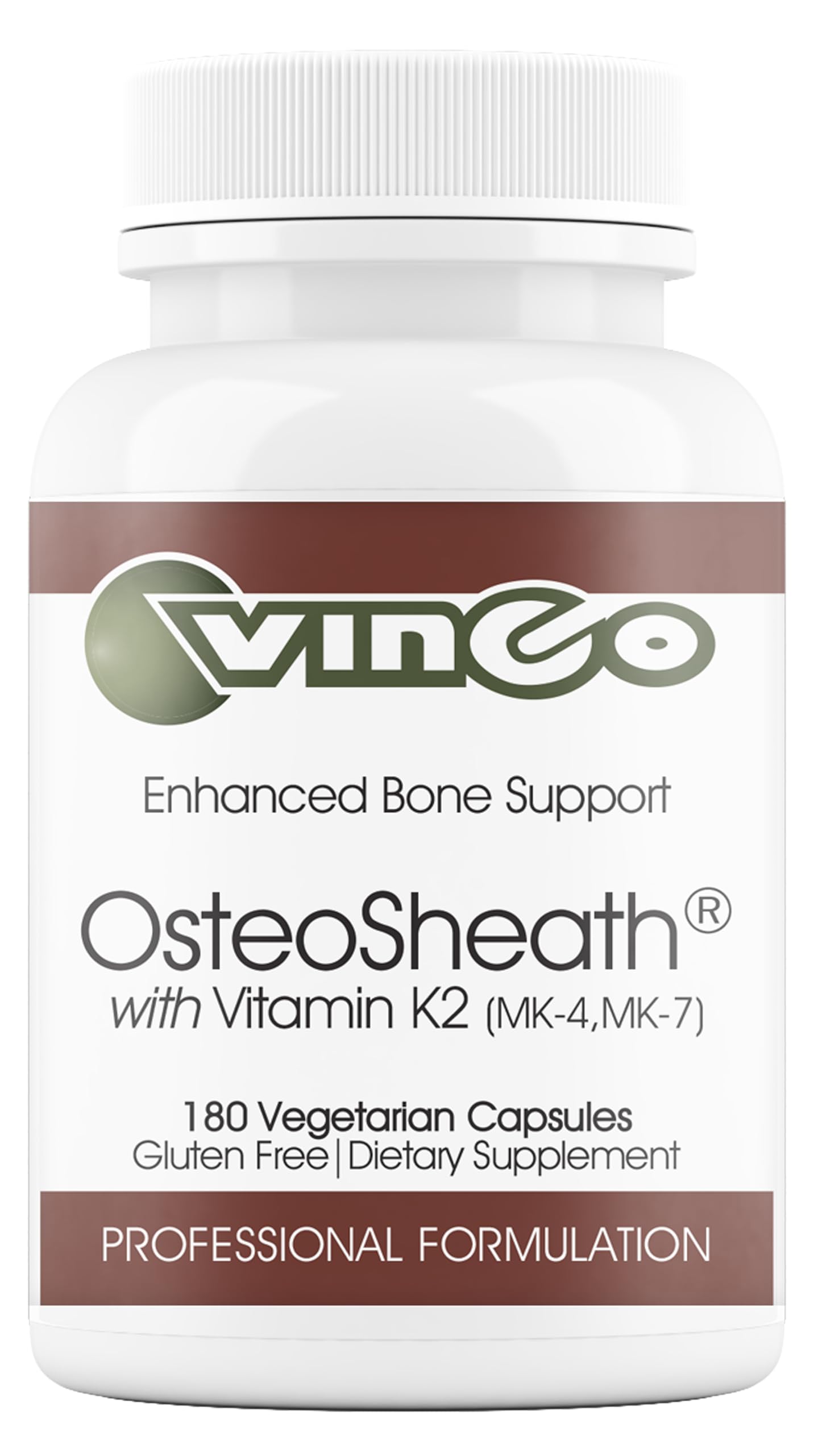 Vinco OsteoSheath4 with Vitamin K2 – 180 Capsules | Bone Health