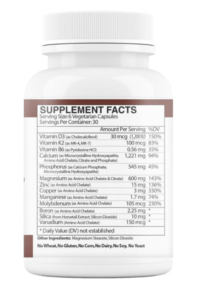 Vinco OsteoSheath4 with Vitamin K2 – 180 Capsules | Bone Health
