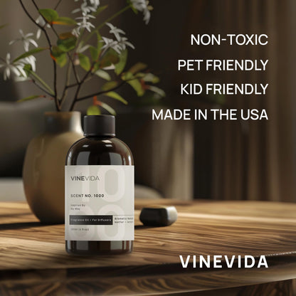 VINEVIDA Cuban Tobacco Fragrance Oil - 4 Oz for Cold Air Diffusers, Diffuser Oil Refill & Room Spray