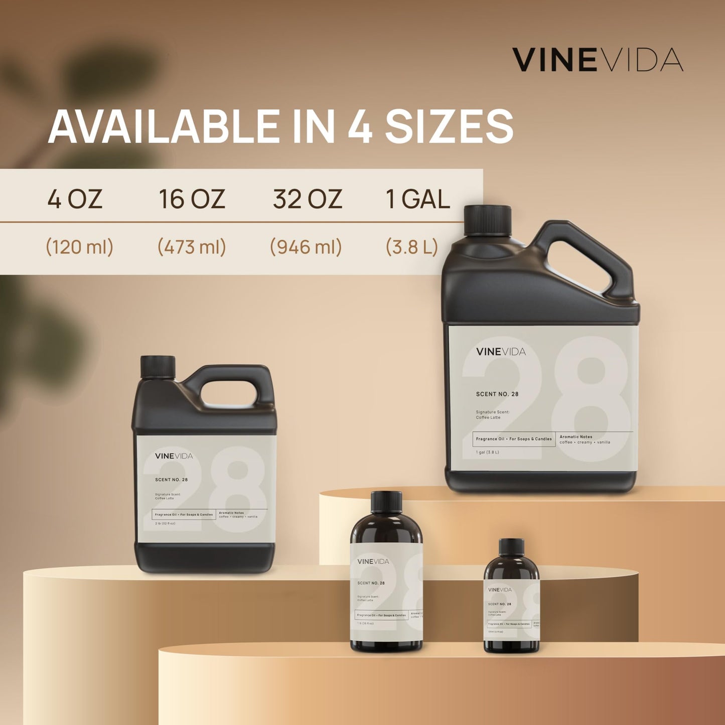 VINEVIDA Cuban Tobacco Fragrance Oil - 4 Oz for Cold Air Diffusers, Diffuser Oil Refill & Room Spray