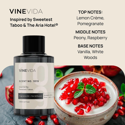 VINEVIDA 4-pk Hotel Fragrance Collection – Cold Air Diffuser Scents 1002, 1019, 1012 & 1010
