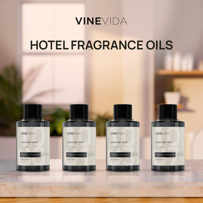 VINEVIDA Pack of 4 Hotel Fragrance Diffuser Oils | No. 1000, 1001, 1007, 1003