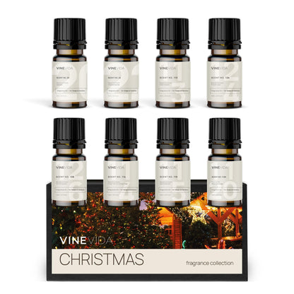 VINEVIDA 8 Christmas Scents for Candle Making – Made in USA Fragrance Oils