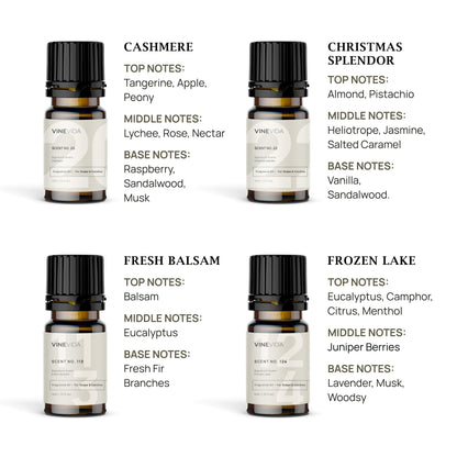 VINEVIDA 8 Christmas Scents for Candle Making – Made in USA Fragrance Oils