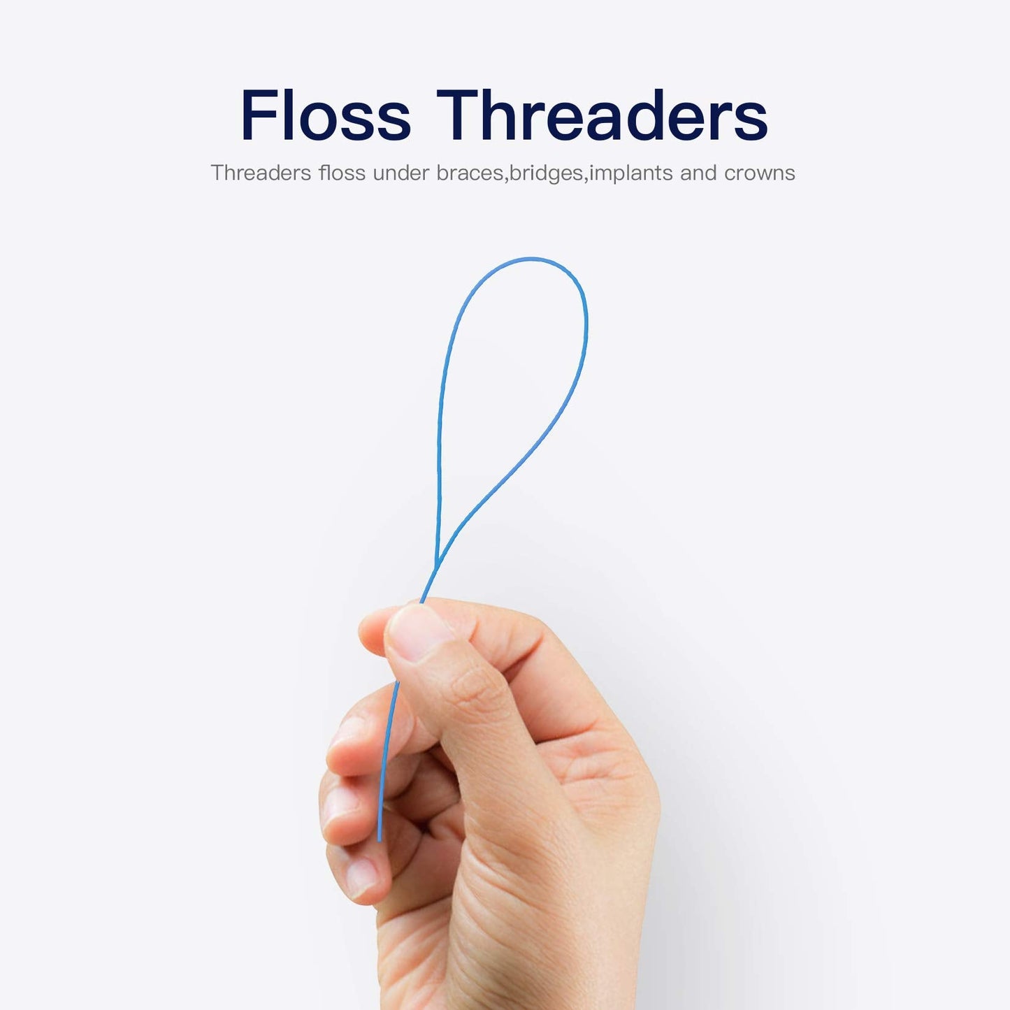 VINSULLA Floss Threaders for Braces, Bridges & Implants - 50 Count (Pack of 3)