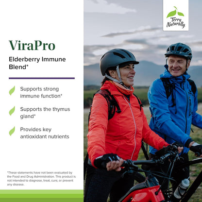 Terry Naturally ViraPro Immune Support – Herbal Blend with Elderberry, Zinc & Selenium (60 Tablets)