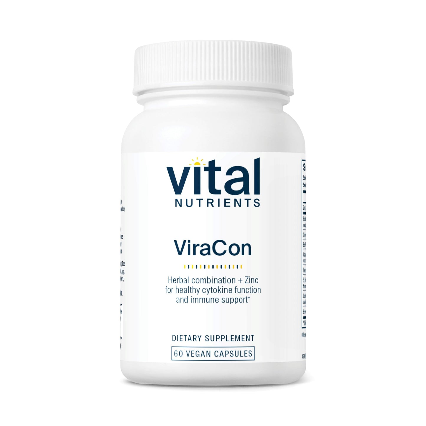 Vital Nutrients ViraCon | Vegan Immune Support with Zinc, Elderberry & Licorice Root | 60 Capsules